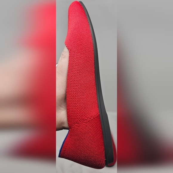 Rothy’s The Flat Size 8.5 US Women’s Bright Red Slip-On Round Toe Flats - Picture 5 of 14